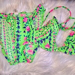 Vintage Victoria’s Secret 1990s Cottagecore French Cut Bikini Swimsuit